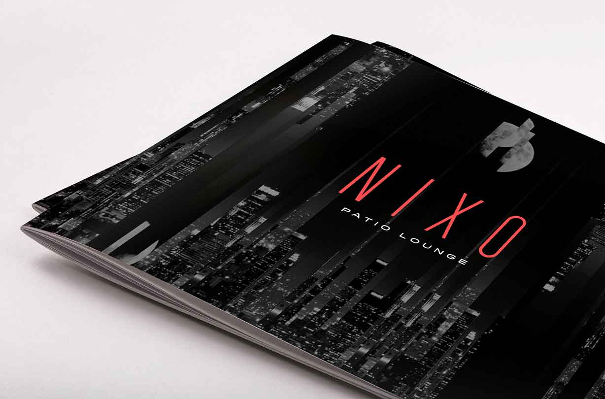 Nixo brand book cover design