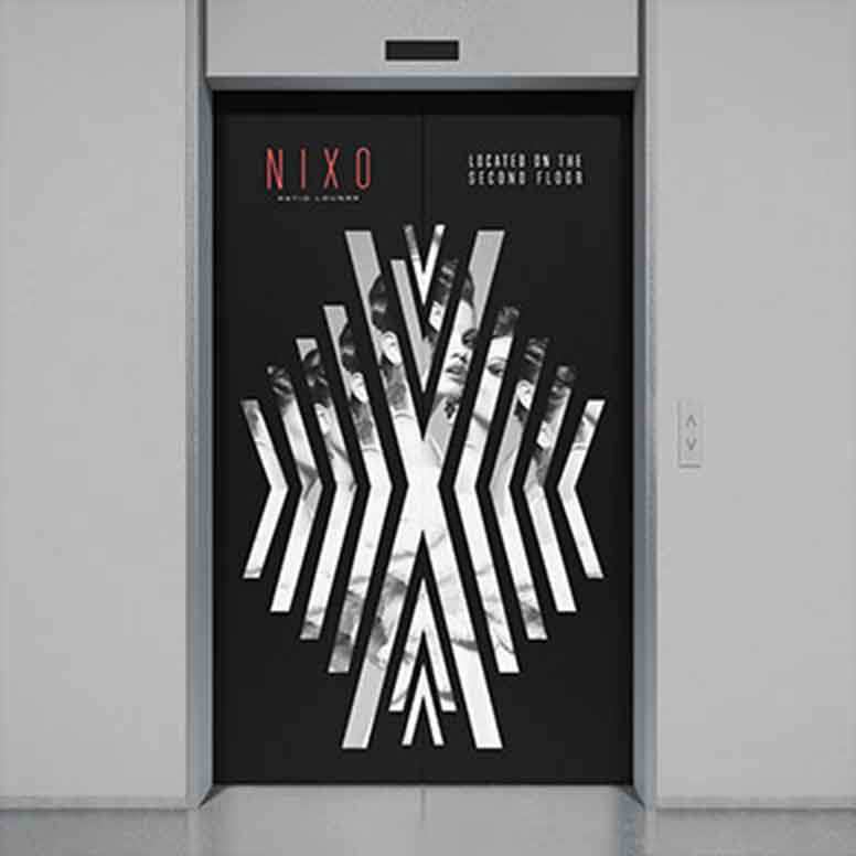 Nixo elevator wrap graphics