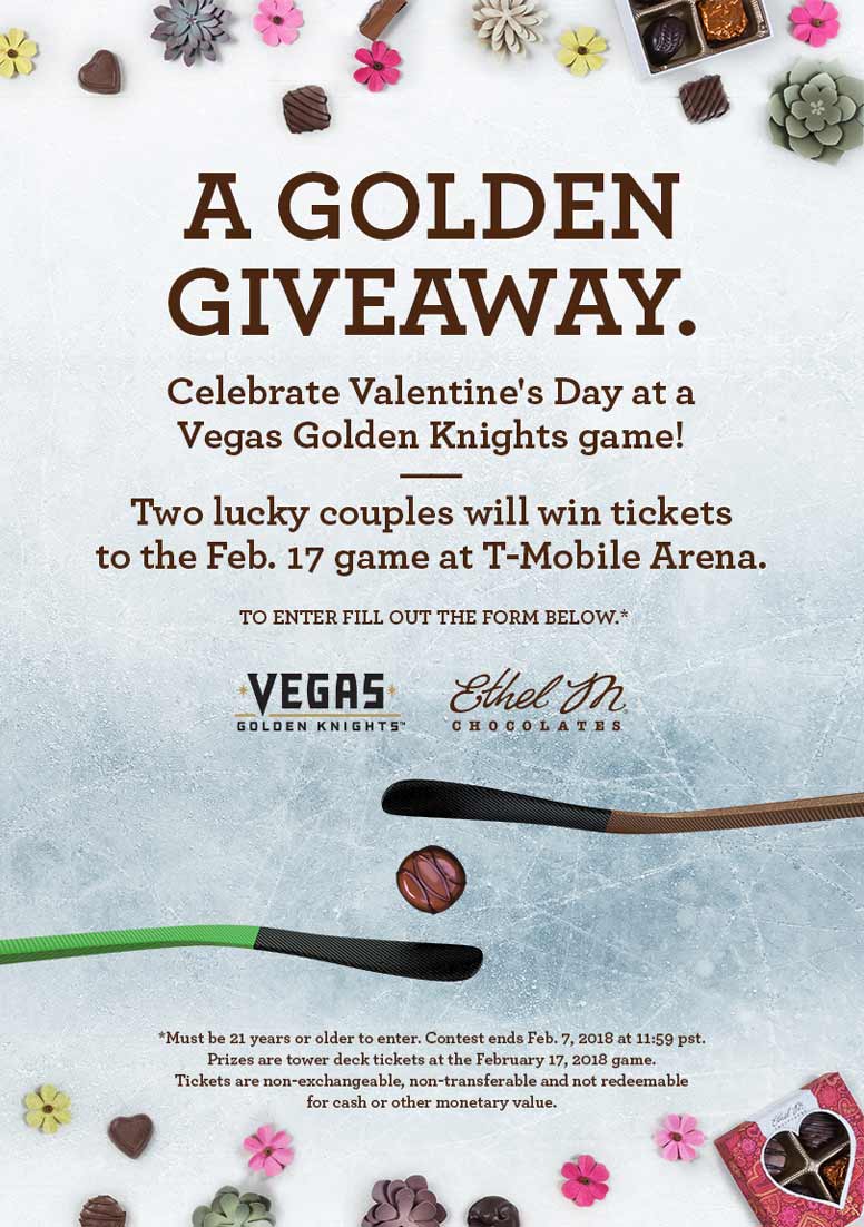 A Golden Giveaway. Ad for hockey content promotion.