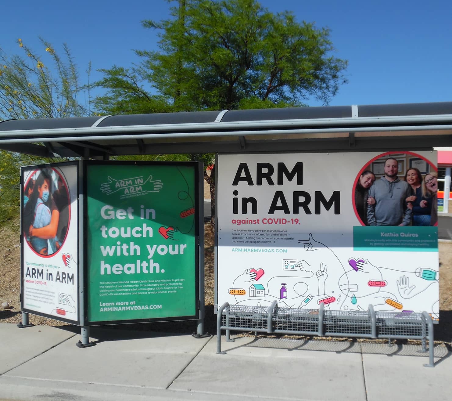 Arm in Arm bus stop