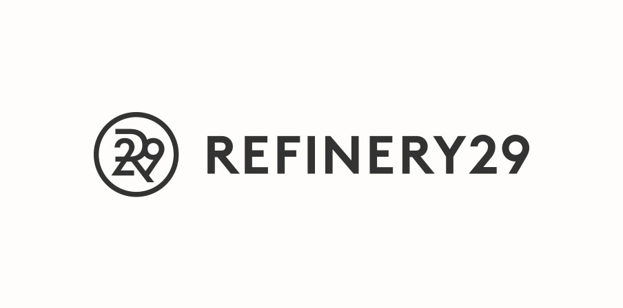 Refinery29 logo with “29” inside a circle next to the word “REFINERY29” in bold black letters.