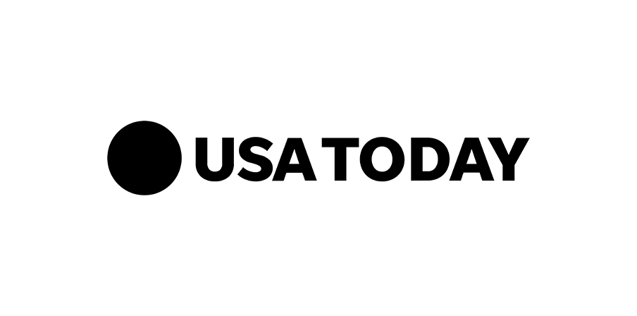 USA TODAY logo with a solid black circle next to bold black text reading USA TODAY on a light background.